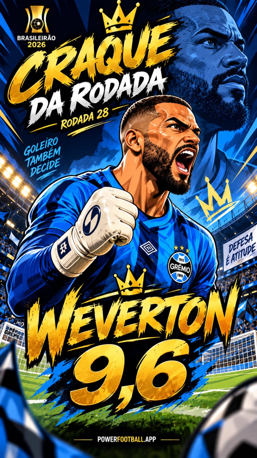 🧤 Weverton é o Craque da Rodada 28 do Brasileirão 2026